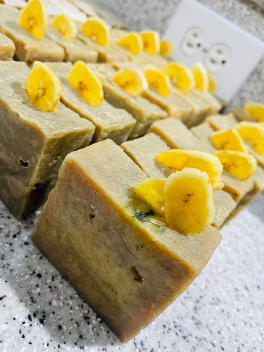 Spinach and Banana Soap Bars