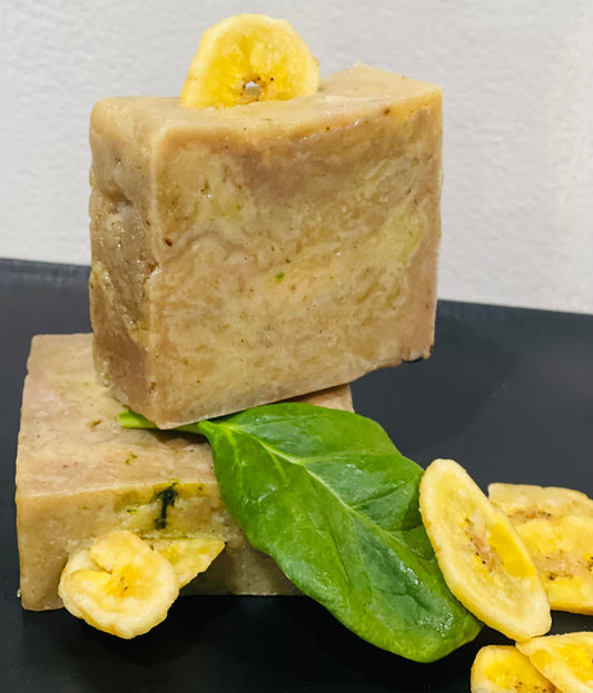 Spinach and Banana Soap Bars