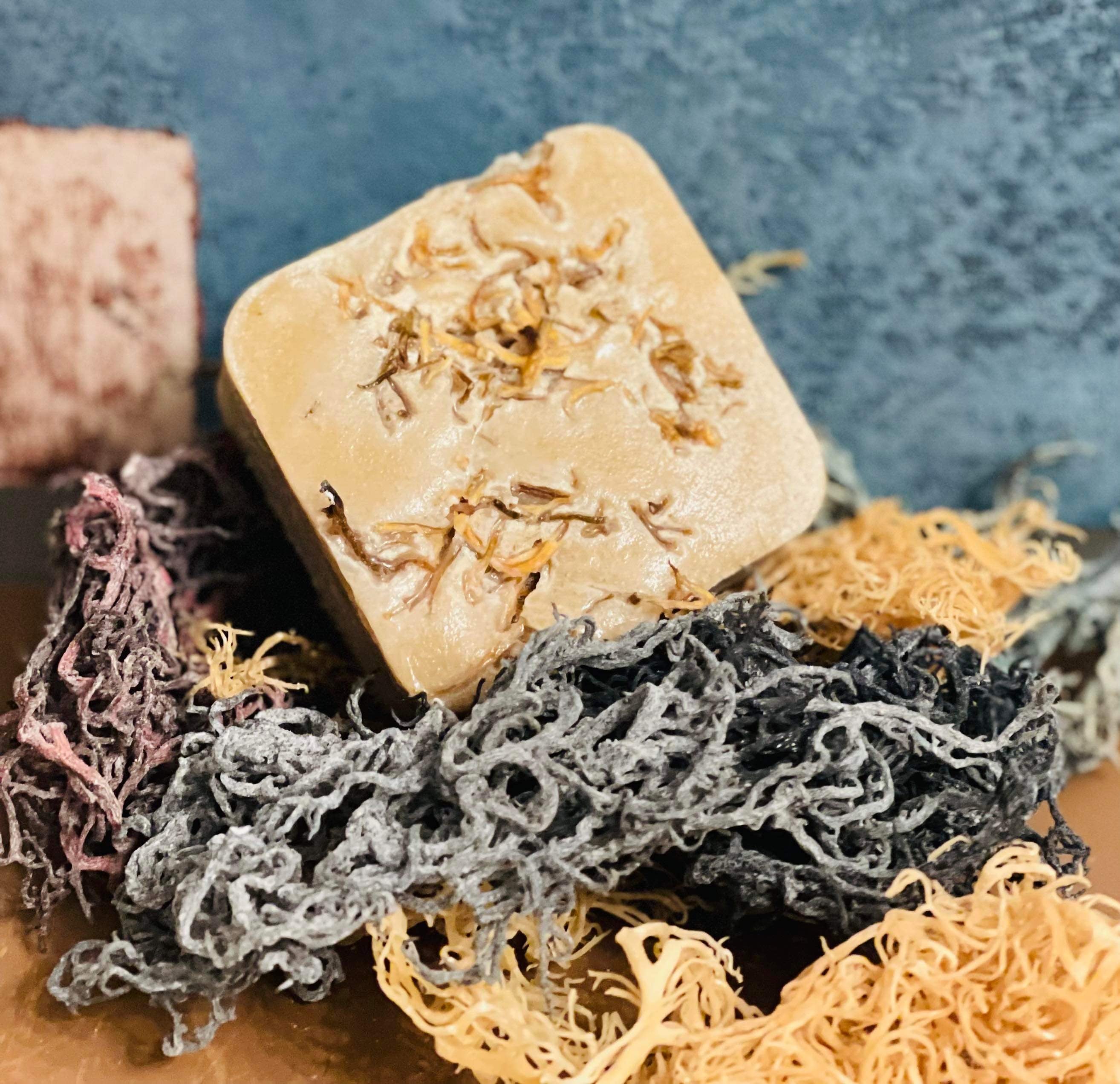 Dr Sebi inspired Hondorus Sea Moss Soap Bar Mask